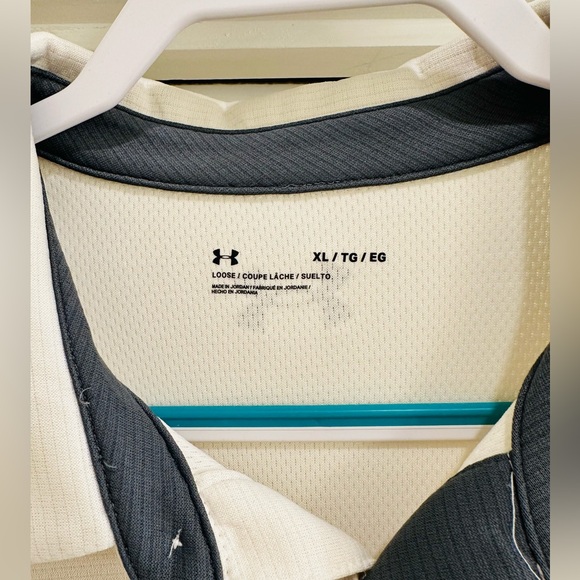 Under Armour Men's Polo Shirt in Cream - Picture 3 of 4